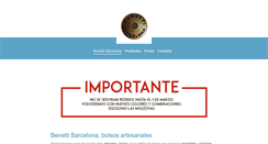 Desktop Screenshot of benettibarcelona.com